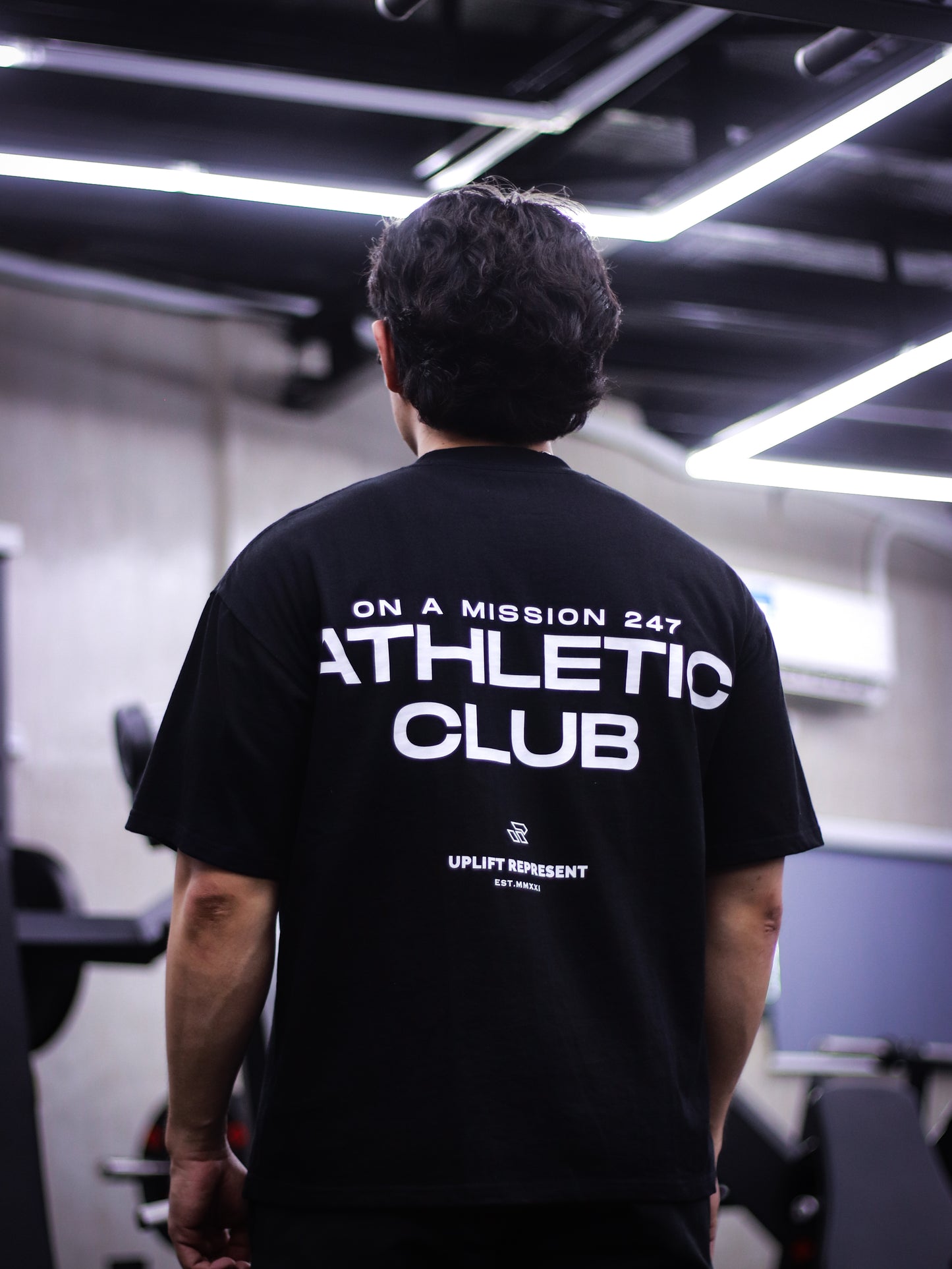 ATHLETIC CLUB OVERSEIZED SHIRT (BLACK)