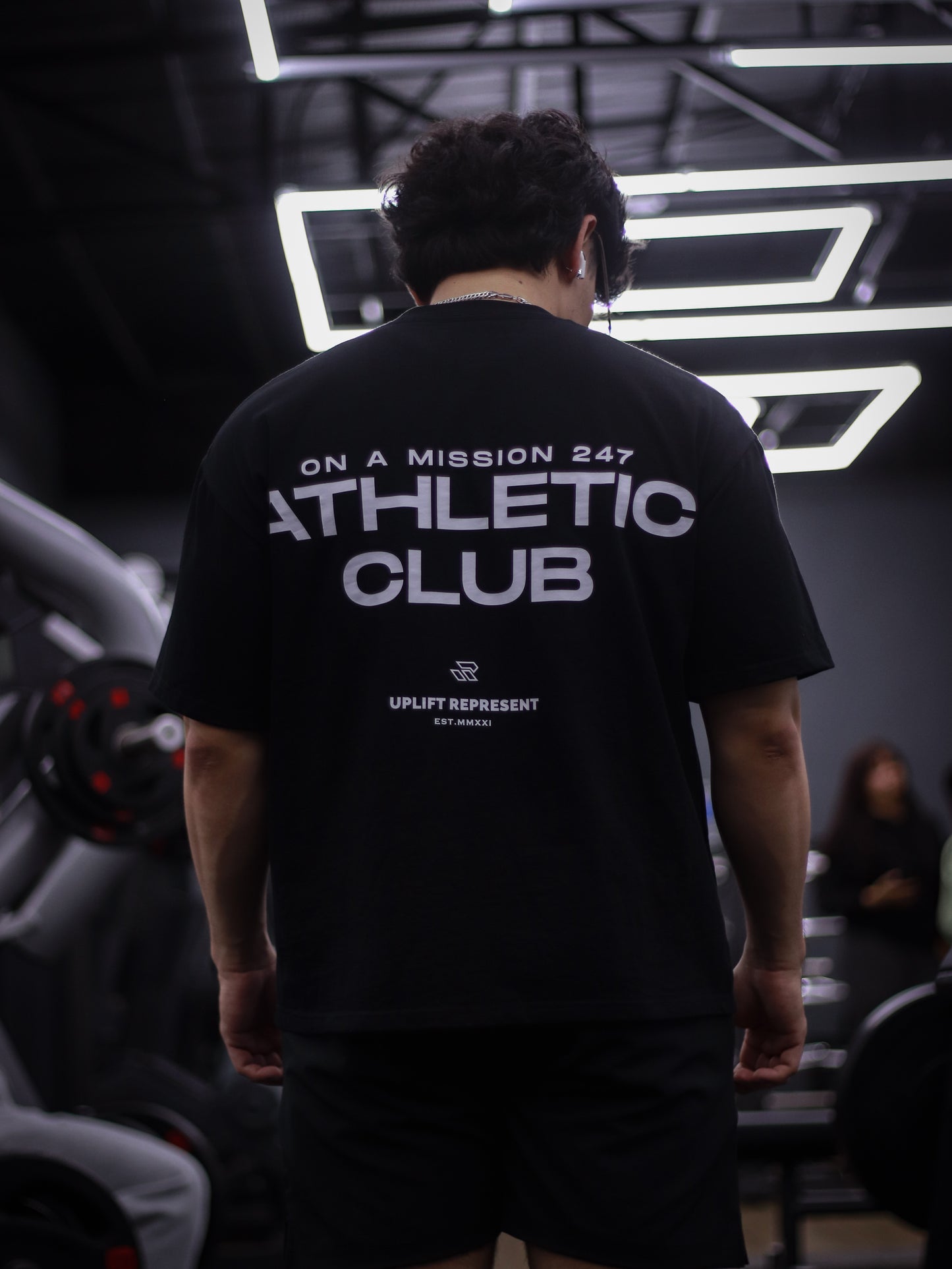 ATHLETIC CLUB OVERSEIZED SHIRT (BLACK)