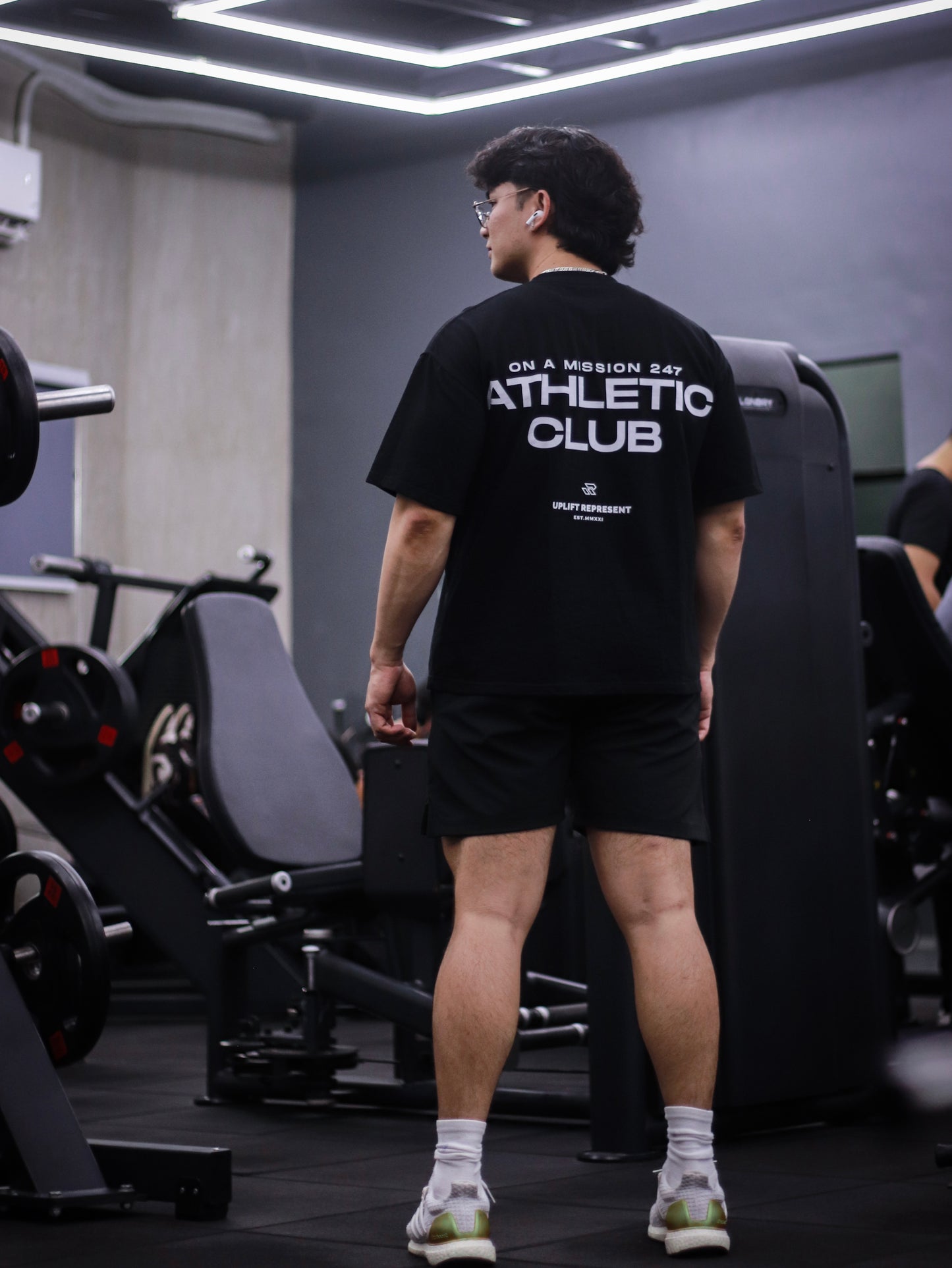 ATHLETIC CLUB OVERSEIZED SHIRT (BLACK)
